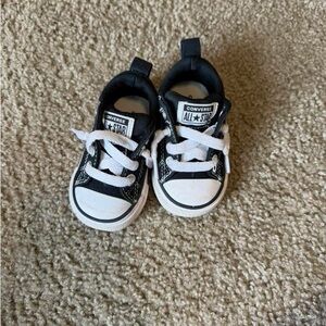 Converse Kids Classic Black and White Sneakers